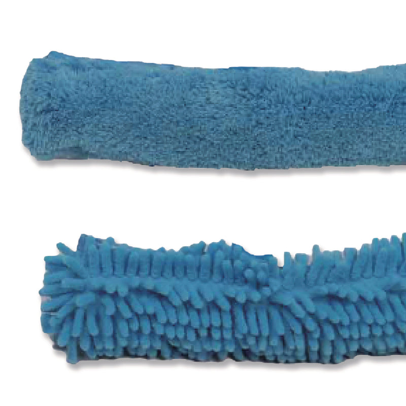 TidyUps Window Cleaner Set, with Washing Pads, 11", 49" Plastic Handle, Blue (CH7TU68122) Each