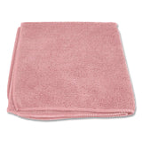 Boardwalk® Microfiber Cloths, 12 x 12, Pink, 12/Pack (BWK12PINCLOTH) Pack of 12