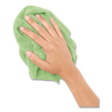 Boardwalk® Microfiber Cloths, 12 x 12, Green, 12/Pack (BWK12GRECLOTH) Pack of 12