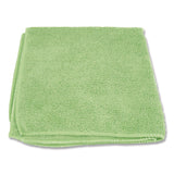 Boardwalk® Microfiber Cloths, 12 x 12, Green, 12/Pack (BWK12GRECLOTH) Pack of 12