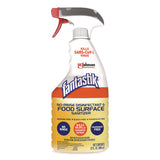 Fantastik® No Rinse Disinfectant and Food Surface Sanitizer, Unscented, 32 oz Trigger Spray Bottle (SJN354125) Case of 8