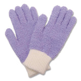 TidyUps Four-Piece Dusting Set, Extendable Duster, Flexible Wand, 2 Gloves, Purple (CH7TU68125) Each