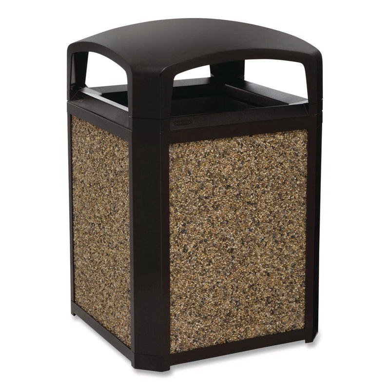 Rubbermaid Landmark Series Aggregate Panel, 15.7 x 27.9 x 0.38, Stone, River Rock (4003RR) Case of 4