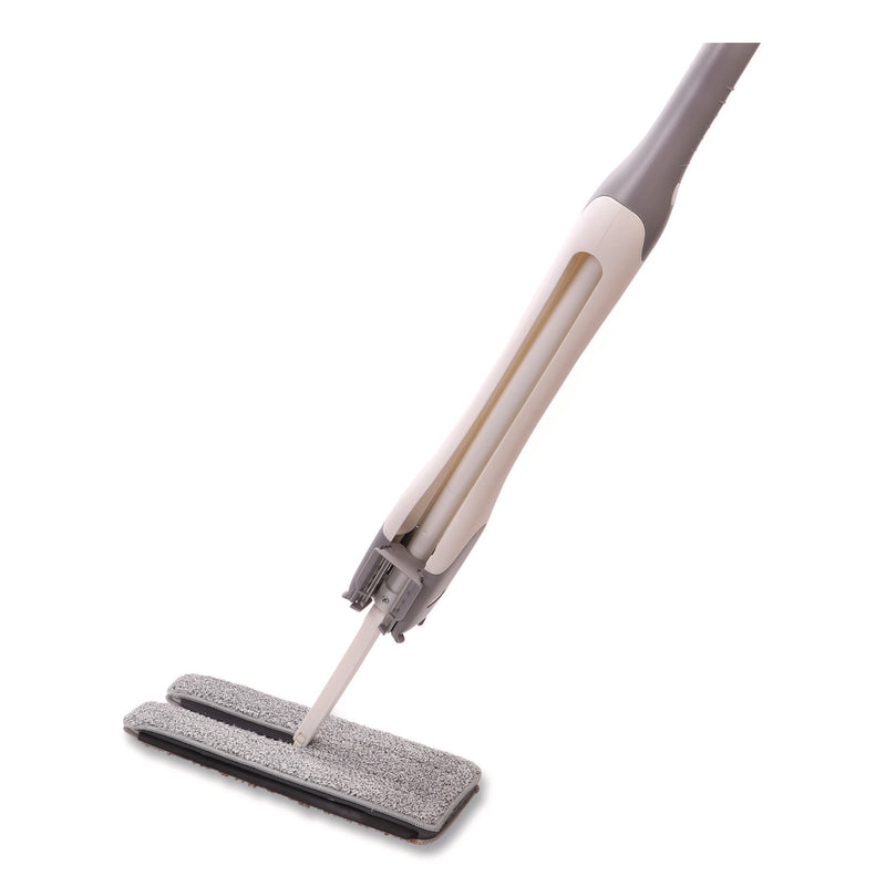 TidyUps 4-in-1 Squeegee Mop, 4.5 x 14.5 Orange/Gray Microfiber Heads, 53" White/Gray Polyamide/Polyester Handle (CH7TU68167) Each