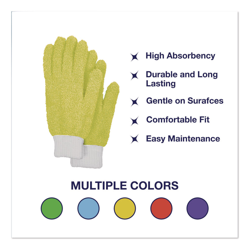 TidyUps Microfiber Dusting Gloves and Mitts, Yellow with White Cuffs, 2 Gloves, 2 Mitts (CH7TU05710) Each