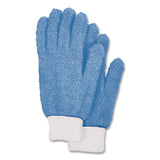TidyUps Microfiber Dusting Gloves, Blue with White Cuffs, 2 Gloves (CH7TU05717) Each