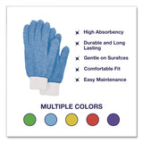 TidyUps Microfiber Dusting Gloves, Blue with White Cuffs, 2 Gloves (CH7TU05717) Each