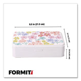 Formit Pencil Case, Floral Pattern, 2 Compartments, 5" x 8.75" x 2.75", Pink/Yellow/Green (CH7FI68187) Each