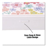 Formit Pencil Case, Floral Pattern, 2 Compartments, 5" x 8.75" x 2.75", Pink/Yellow/Green (CH7FI68187) Each