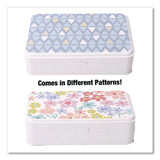 Formit Pencil Case, Floral Pattern, 2 Compartments, 5" x 8.75" x 2.75", Pink/Yellow/Green (CH7FI68187) Each