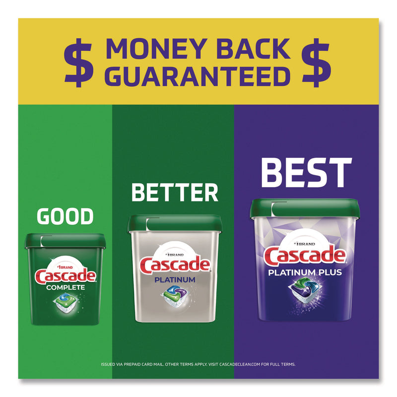 Cascade® Complete Action Pacs, Fresh Scent, 4 Pods/Pack, 30 Packs/Carton (PGC17626) Case of 30