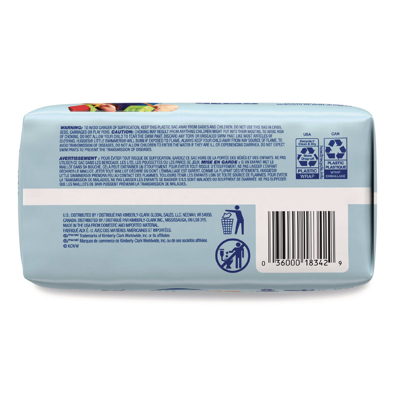 Huggies® Little Swimmers, Size 4, Baby Weight 24 lbs to 34 lbs, Blue, 11/Pack, 8 Packs/Carton (KCM18342) Case of 8