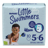 Huggies® Little Swimmers, Size 5-6, Baby Weight 32 lbs and Up, Blue, 10/Pack, 8 Packs/Carton (KCM18345) Case of 8