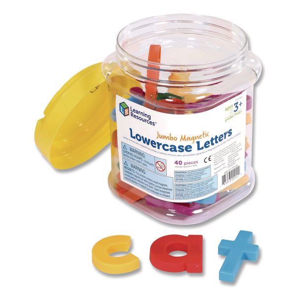 Learning Resources® Jumbo Lowercase Magnetic Letters, 1.5" Tall, Assorted Color Characters, 40 Pieces (LRNLER0451) Each