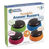 Learning Resources® Recordable Answer Buzzers, Ages 3 and Up, 4 Buzzers (LRNLER3769) Each