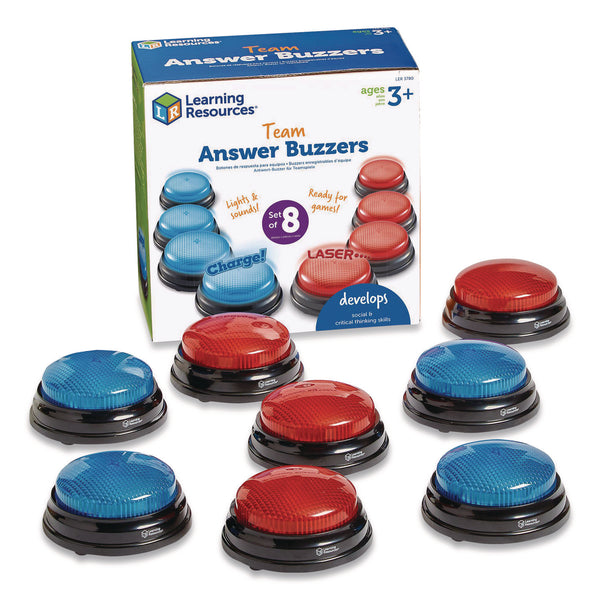 Learning Resources® Team Answer Buzzers, Ages 3 and Up, 4 Buzzers (LRNLER3780) Each
