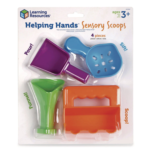 Learning Resources® Helping Hands Sensory Scoops, Grades Pre-K to 2, 4 Pieces (LRNLER5567) Each