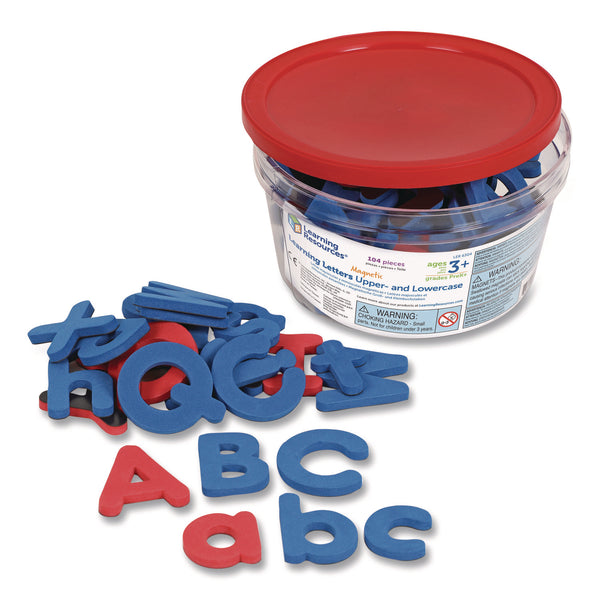 Learning Resources® Soft Foam Magnetic Learning Letters, 1.5" Tall, Assorted Color Characters, 104 Pieces (LRNLER6304) Each