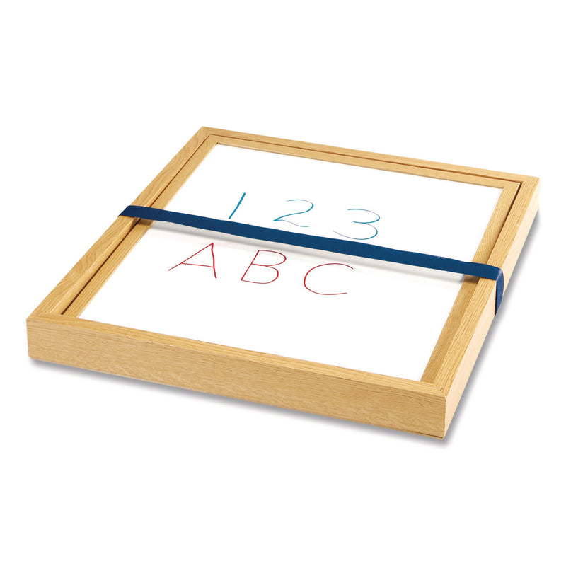 Learning Resources® Double-Sided Tabletop Easel, 15.75" x 17.5", White/Blue Surface (LRNLER7286) Each