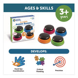 Learning Resources® Recordable Answer Buzzers, Ages 3 and Up, 4 Buzzers (LRNLER3769) Each