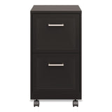 Alera® Two-Drawer Mobile Vertical File, 2 Letter-Size File Drawers, 14.25 x 18 x 26.7, Black (ALEHSVF1824BL) Each