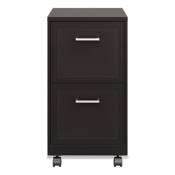 Alera® Two-Drawer Mobile Vertical File, 2 Letter-Size File Drawers, 14.25 x 18 x 26.7, Black (ALEHSVF1824BL) Each