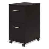 Alera® Two-Drawer Mobile Vertical File, 2 Letter-Size File Drawers, 14.25 x 18 x 26.7, Black (ALEHSVF1824BL) Each