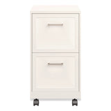 Alera® Two-Drawer Mobile Vertical File, 2 Letter-Size File Drawers, 14.25 x 18 x 26.7, Pearl White (ALEHSVF1824WH) Each