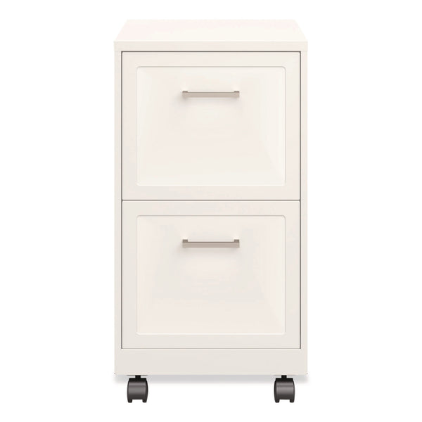 Alera® Two-Drawer Mobile Vertical File, 2 Letter-Size File Drawers, 14.25 x 18 x 26.7, Pearl White (ALEHSVF1824WH) Each