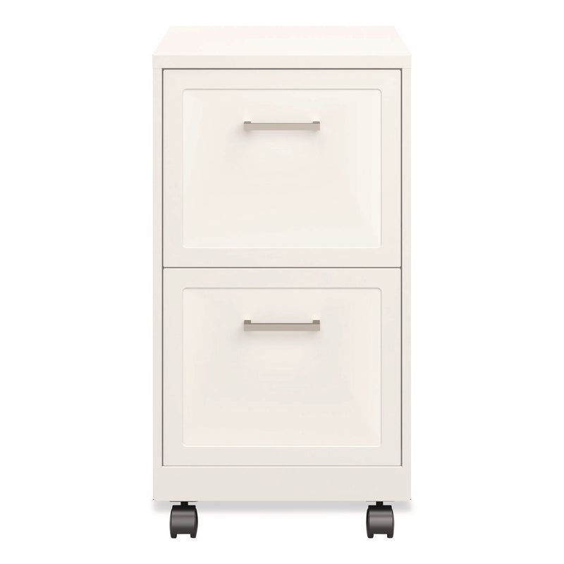 Alera® Two-Drawer Mobile Vertical File, 2 Letter-Size File Drawers, 14.25 x 18 x 26.7, Pearl White (ALEHSVF1824WH) Each