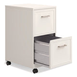 Alera® Two-Drawer Mobile Vertical File, 2 Letter-Size File Drawers, 14.25 x 18 x 26.7, Pearl White (ALEHSVF1824WH) Each