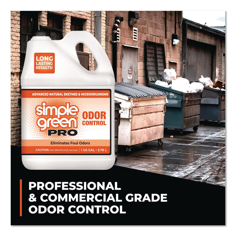 Simple Green® Pro Odor Control, Lemongrass Eucalyptus, 1 gal Bottle, 4/Carton (SMP0704128) Case of 4