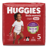 Huggies® Little Movers HuggFit 360 Degree, Size 5, Over 27 lbs, Disney Design, 19 Diapers/Pack, 4 Packs/Carton (KCM56607) Case of 4