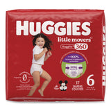 Huggies® Little Movers HuggFit 360 Degree, Size 6, Over 35 lbs, Disney Design, 17 Diapers/Pack, 4 Packs/Carton (KCM56608) Case of 4