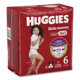 Huggies® Little Movers HuggFit 360 Degree, Size 6, Over 35 lbs, Disney Design, 17 Diapers/Pack, 4 Packs/Carton (KCM56608) Case of 4