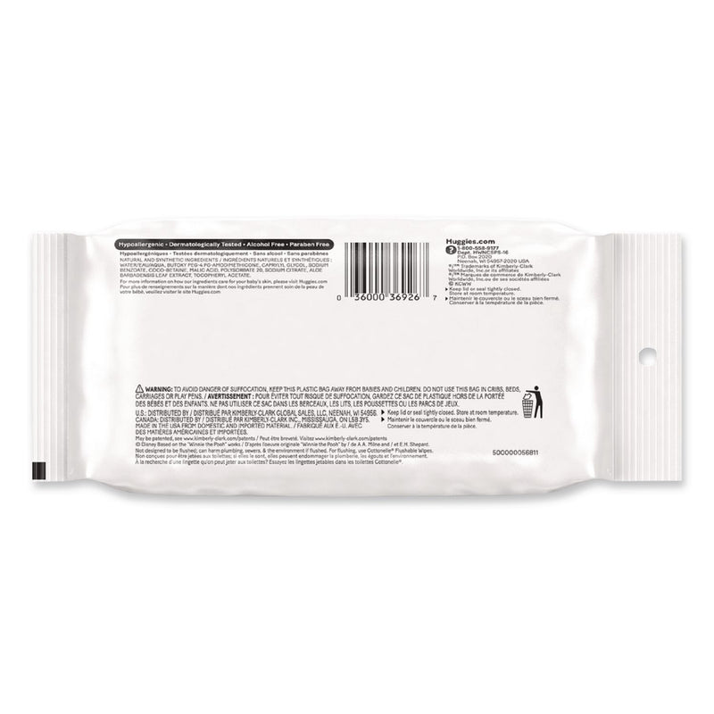 Huggies® Natural Care Sensitive Baby Wipes, 6.6 x 6.86, Unscented, White, 16/Pack, 16 Packs/Carton (KCM40706) Case of 16