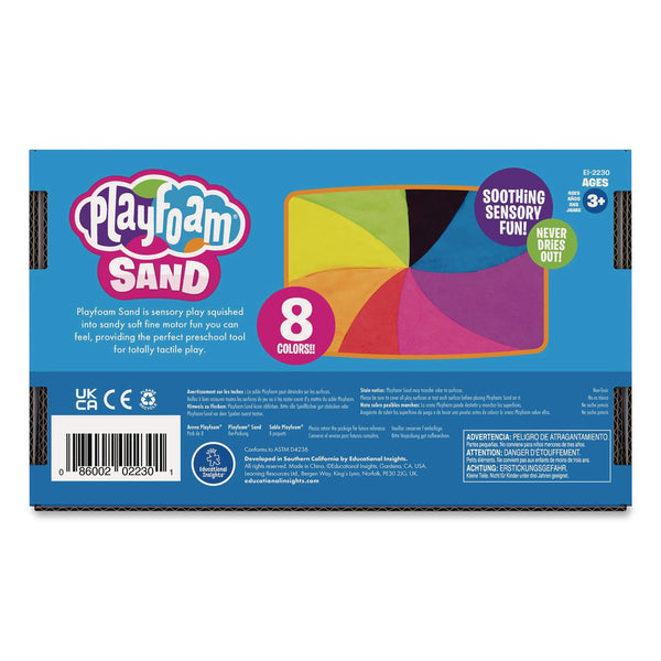 Educational Insights® Playfoam Sand, Ages 3 to 12, Eight Assorted Color 6 oz Packs (EII2230) Each