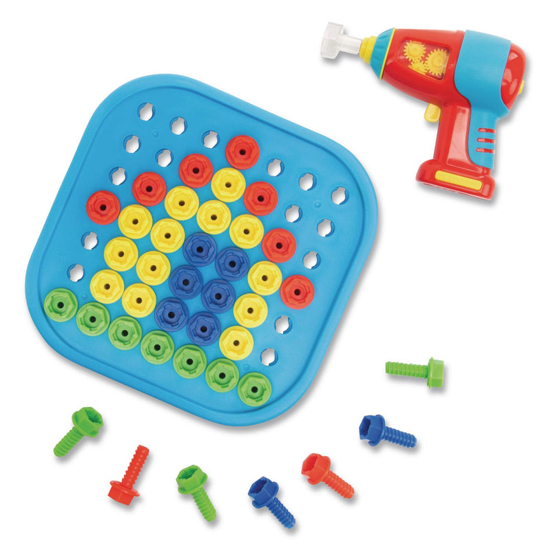 Educational Insights® Design and Drill Bolt-It Bucket, Ages 3 to 7, 53 Pieces (EII4145) Each