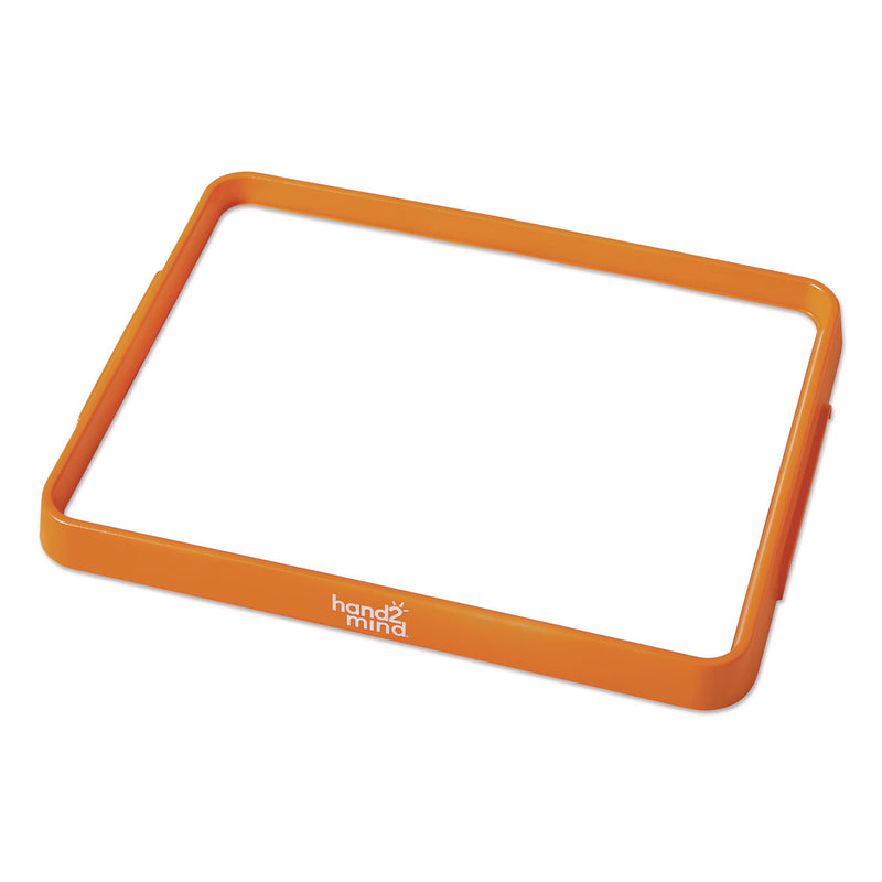 hand2mind® Magnetic Dry-Erase Trays, 13" x 9.5", White Surface, Assorted Frame Colors, 6/Set (HDM96157) Each