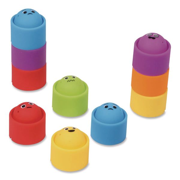 Learning Resources® Rainbow Emotion Fidget Popper Classroom Set, Ages 3 and Up, Assorted Colors, 24 Pieces (LRNLER5572) Each