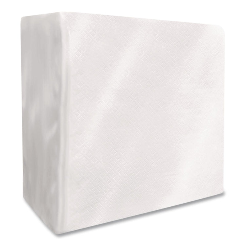 Boardwalk® Dinner Napkins, 1-Ply, 16" x 16", White, 250/Pack, 12 Packs/Carton (BWK1616NAPW) Case of 12
