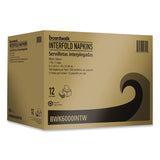Boardwalk® Interfold Napkins, 1-Ply, 8.8 x 6.3, White, 500/Pack, 12 Packs/Carton (BWK6000INTW) Case of 12