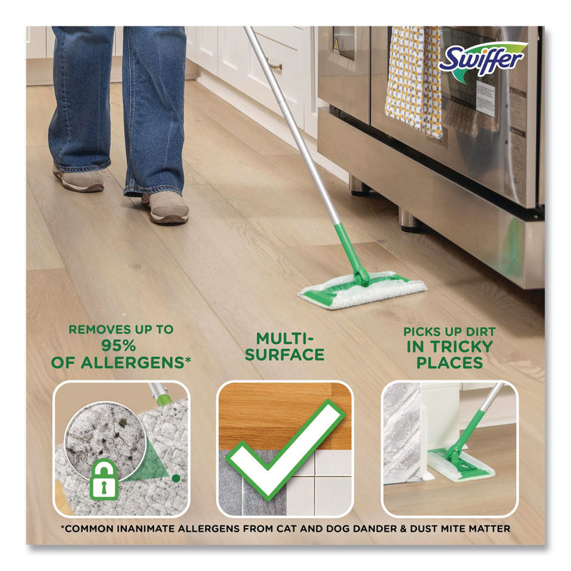 Swiffer Dry Refill Cloths, White, 10 2/5" x 8", 52 Per Box, 3/Case, 156 Cloths Total (PGC81216) Case of 156