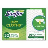 Swiffer Dry Refill Cloths, White, 10 2/5" x 8", 52 Per Box, 3/Case, 156 Cloths Total (PGC81216) Case of 156
