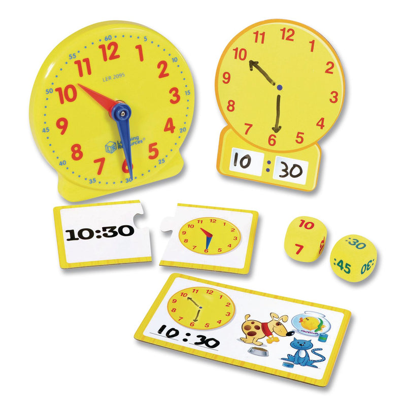 Learning Resources® Time Activity Set, 1 to 12 Players, Grades K to 1, 41 Pieces (LRNLER3220) Each