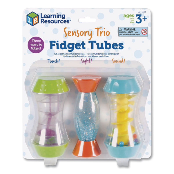 Learning Resources® Sensory Trio Fidget Tubes, Ages 3 and Up, Assorted Colors, 3 Pieces (LRNLER5566) Each