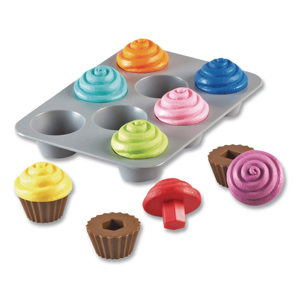 Learning Resources® Smart Snacks Shape Sorting Cupcakes, Pre-K, 17 Pieces (LRNLER7347) Each