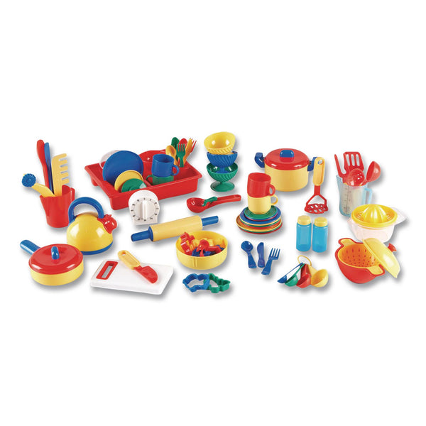 Learning Resources® Pretend and Play Kitchen Set, Ages 3 and Up, 73 Pieces (LRNLER9157) Each