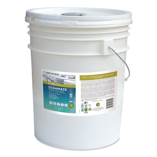 ECOS® PRO Dishmate Manual Dish Liquid, Free and Clear, 5 gal Pail (EOPPL972105) Each