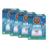 The Original Donut Shop® ICED Refreshers K-Cup Pods, Berry Chill, 20/Box, 4 Boxes/Carton (GMT0631CT) Case of 80